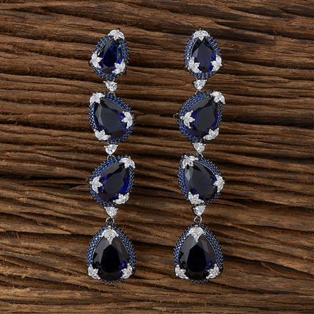 Cubic Zirconia Classic Earring With Black Plating