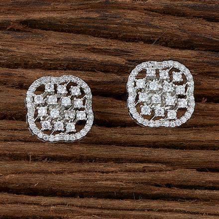 Cubic Zirconia Classic Tops With 2 Tone Rhodium Plating