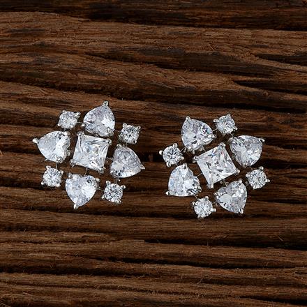 Cubic Zirconia Classic Tops With 2 Tone Rhodium Plating
