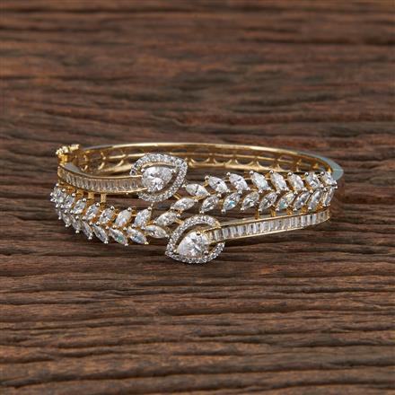 Cubic Zirconia Classic Kada With 2 Tone Plating