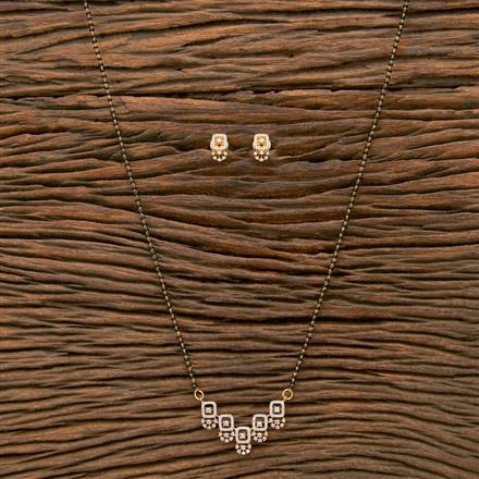Cz Classic Mangalsutra With 2 Tone Plating