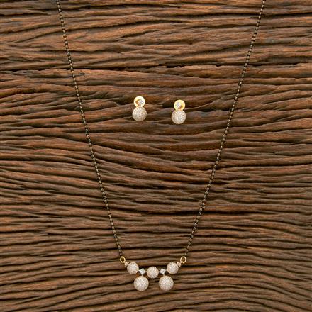 Cz Classic Mangalsutra With 2 Tone Plating