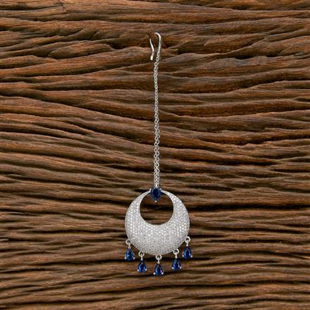 Cz Classic Tikka With Rhodium Plating