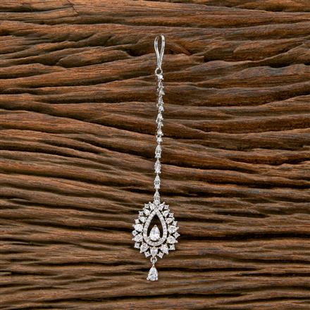 Cz Classic Tikka With 2 Tone Rhodium Plating