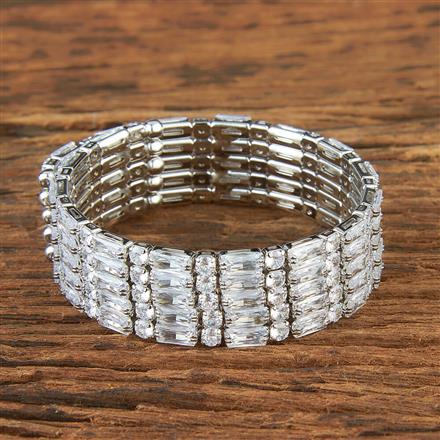 Cz Classic Kada With Gold Rhodium Plating