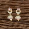 Cz South Indian Earring With Gold Plating