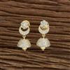 Cz South Indian Earring With Gold Plating