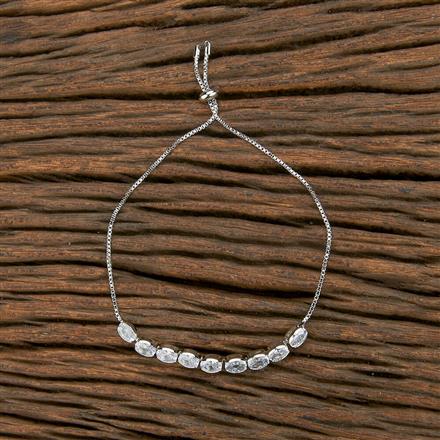 Cz Delicate Bracelet With Gold Rhodium Plating