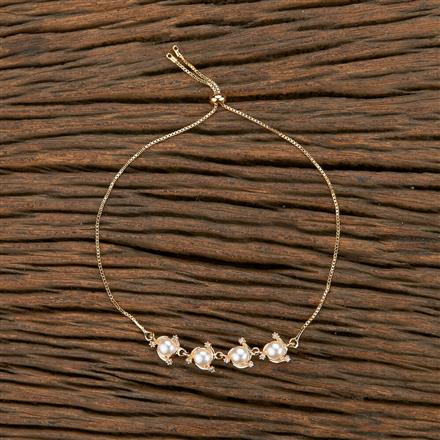 Cz Moti Bracelet With Gold Rhodium Plating