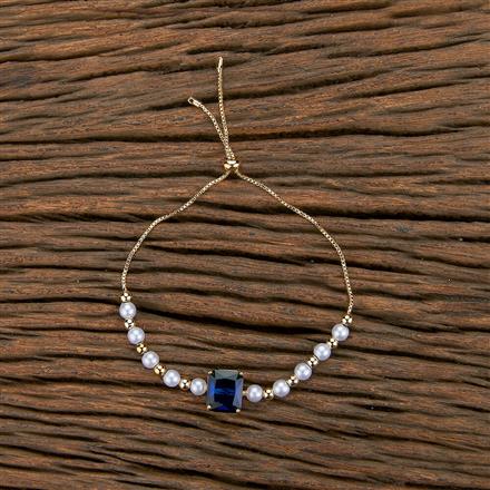 Cz Moti Bracelet With Gold Plating