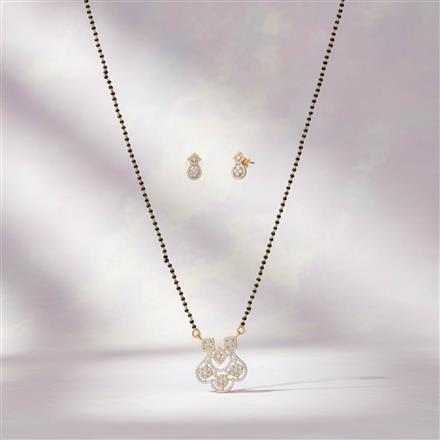 Cz Classic Mangalsutra With 2 Tone Plating