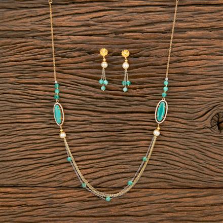 Cz Classic Mala Necklace With 2 Tone Plating