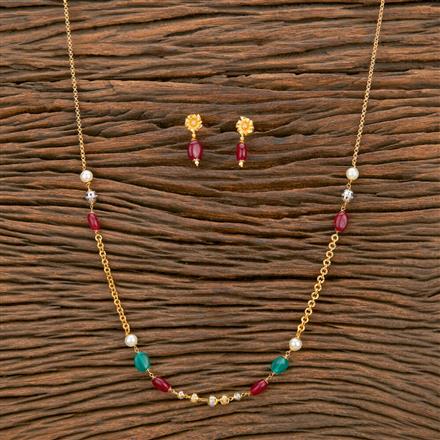 Cz Classic Mala Necklace With Gold Plating