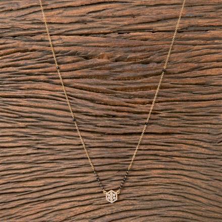 Cz Classic Mangalsutra With Gold Plating