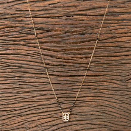 Cz Classic Mangalsutra With Gold Plating
