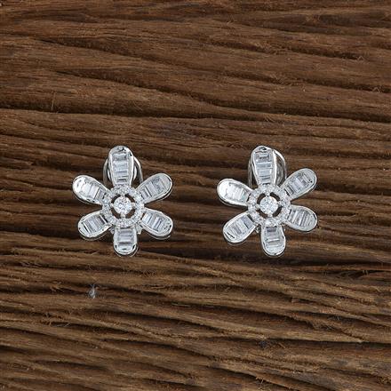 Cubic Zirconia Classic Tops With 2 Tone Rhodium Plating