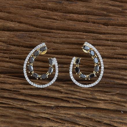 Cubic Zirconia Classic Earring With 2 Tone Plating