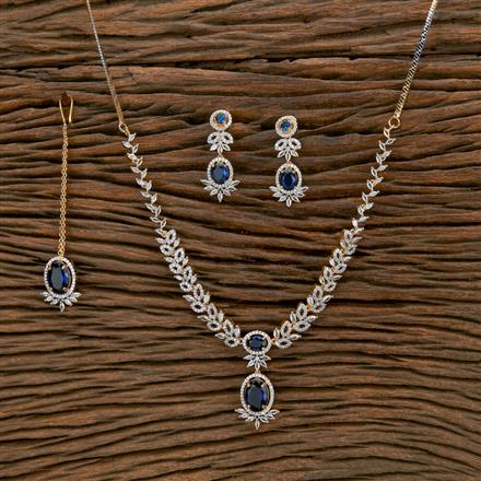 Cubic Zirconia Classic Necklace With 2 Tone Plating