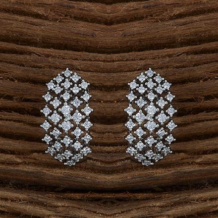 Cubic Zirconia Classic Bali With Black 2 Tone Rhodium Plating