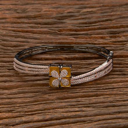 Cubic Zirconia Classic Kada With Black Rose Plating