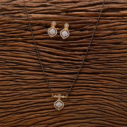 Cubic Zirconia Classic Mangalsutra With 2 Tone Plating