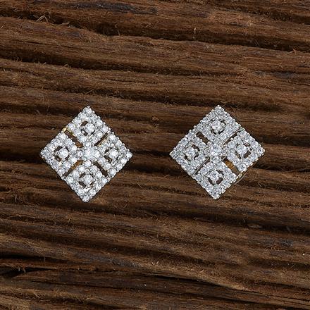 Cubic Zirconia Tops With 2 Tone Plating
