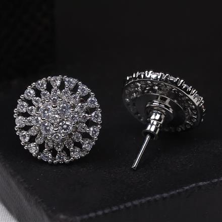 Cubic Zirconia Classic Tops With Rhodium Plating