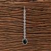 Cubic Zirconia Classic Tikka With Rhodium Plating