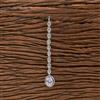 Cubic Zirconia Classic Tikka With Rhodium Plating