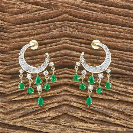 Cubic Zirconia Classic Earring With Gold Plating