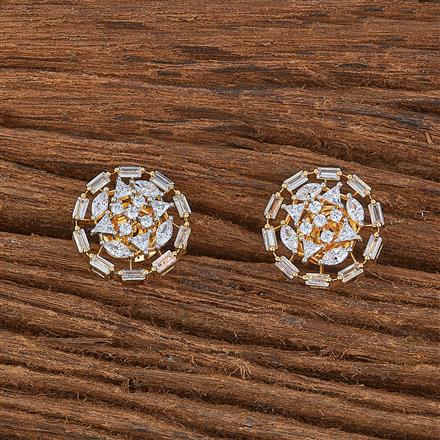 Cubic Zirconia Classic Tops With 2 Tone Rhodium Plating
