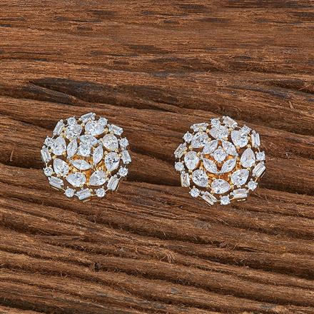 Cubic Zirconia Classic Tops With 2 Tone Rhodium Plating