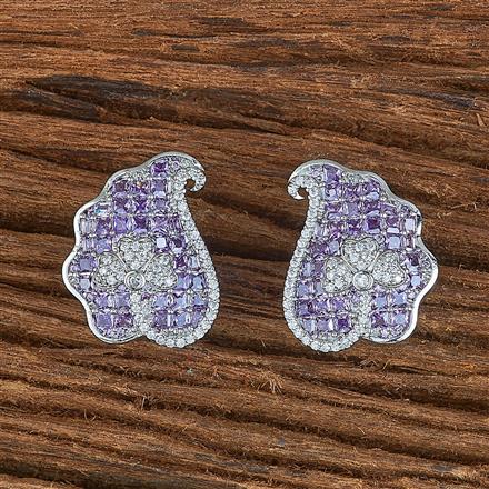 Cubic Zirconia Classic Tops With Rhodium Plating