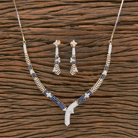 Cubic Zirconia Classic Necklace With 2 Tone Plating