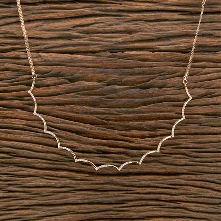 Cubic Zirconia Delicate Chain With Gold Plating