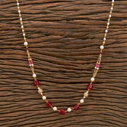 Cubic Zirconia Classic Mala Necklace With Gold Plating