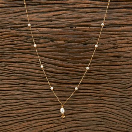 Cubic Zirconia Delicate Mala With Gold Plating