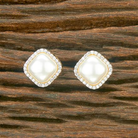 American Diamond Moti Tops With 2 Tone Rhodium Gold Plating