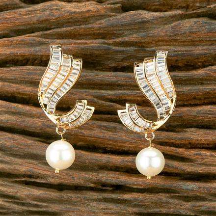 Cubic Zirconia Classic Bali With Gold 2 Tone Plating