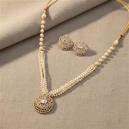 Cubic Zirconia Classic mala necklace With Gold Plating