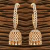 Cubic Zirconia Classic Jhumki With 2 Tone Rhodium Plating