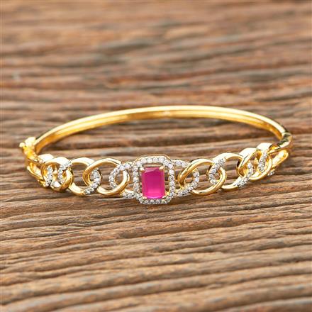 Cubic Zirconia Classic Kada With 2 Tone Plating