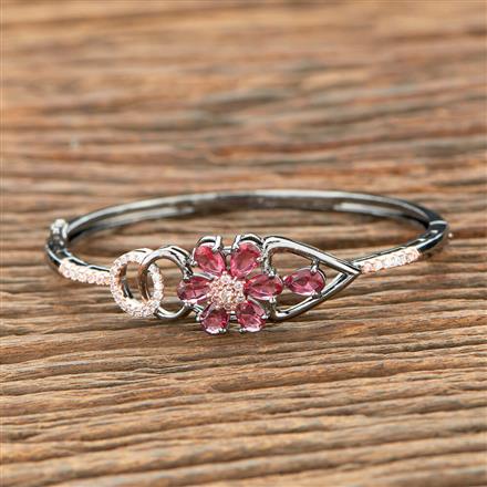 Cubic Zirconia Classic Kada With Black Rose Plating