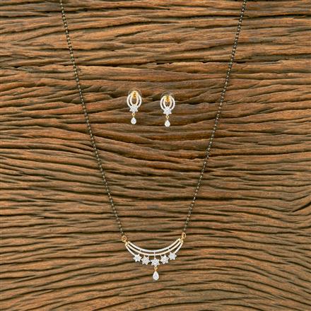 Cubic Zirconia Classic Mangalsutra With 2 Tone Plating