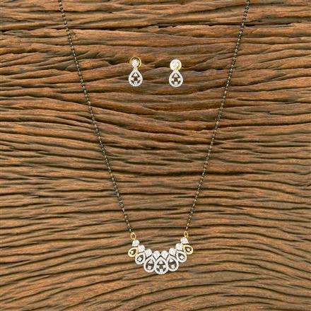 Cubic Zirconia Classic Mangalsutra With 2 Tone Plating