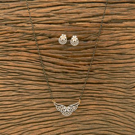 Cubic Zirconia Classic Mangalsutra With 2 Tone Plating