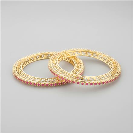 Cubic Zirconia Classic Bangles With Gold Plating