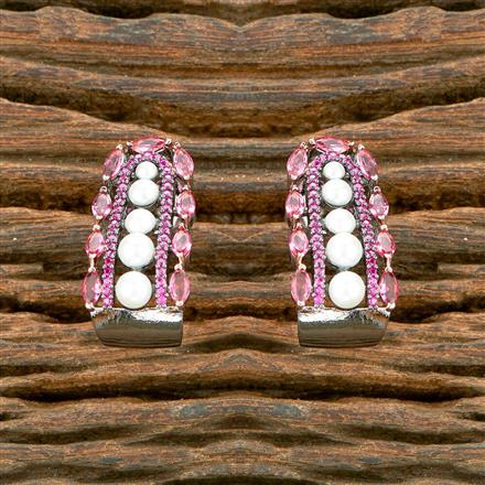 Cubic Zirconia Classic Bali With Black Rose Plating