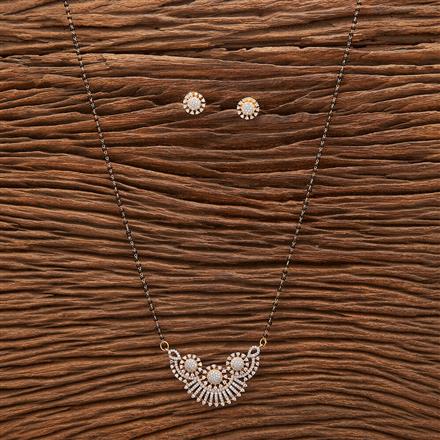 Cubic Zirconia Classic Mangalsutra With 2 Tone Plating