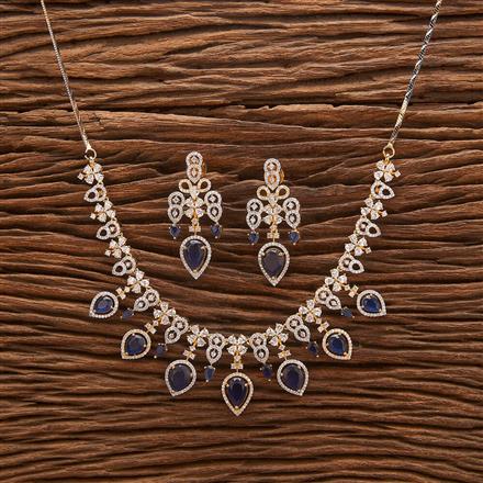Cubic Zirconia Classic Necklace With 2 Tone Plating